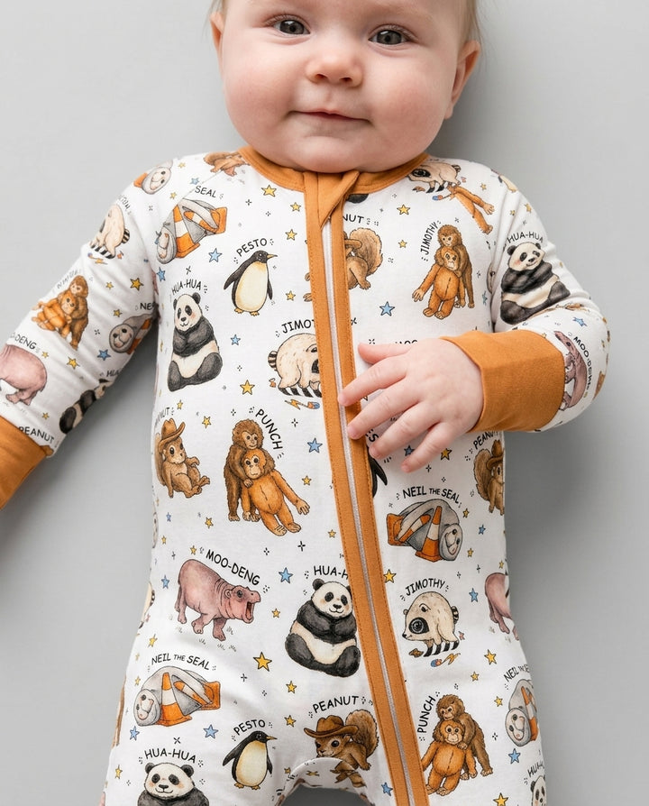 Cute Viral Animals Bamboo Convertible Zippy