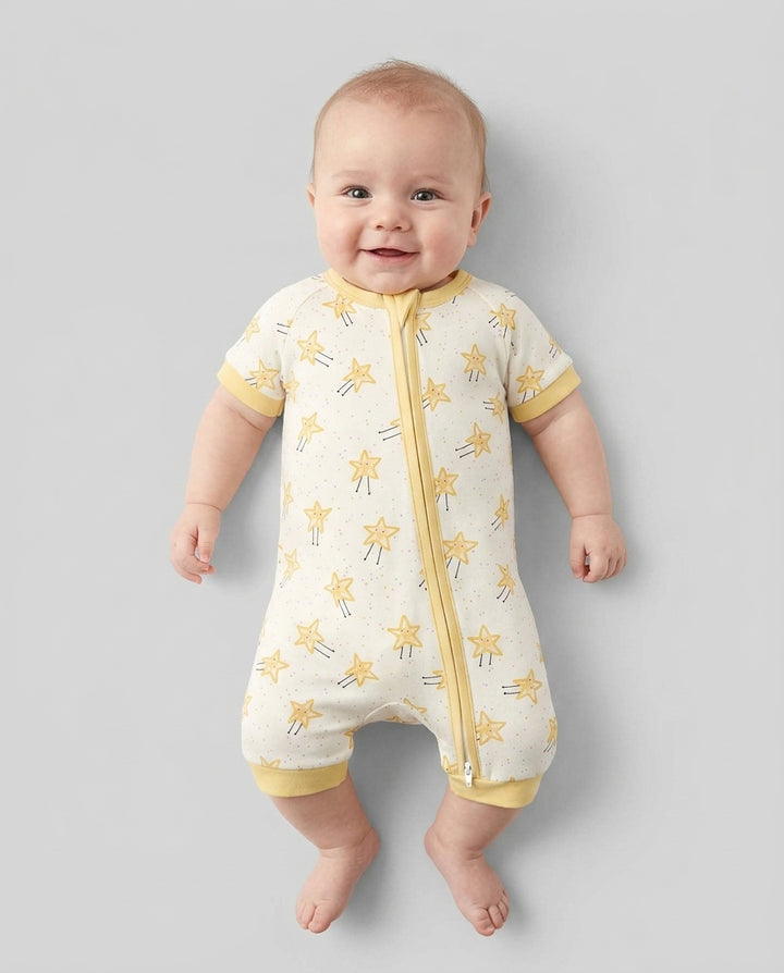 Happy Little Stars Family Matching Bamboo Shorty Zippy