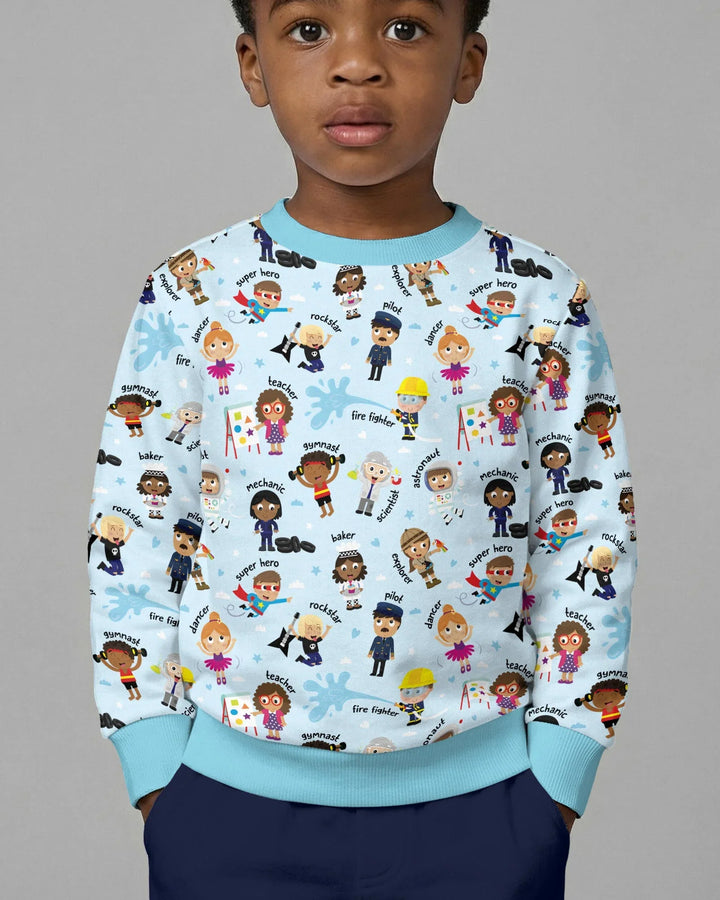 Sudadera de cuello redondo Bamboo Template
