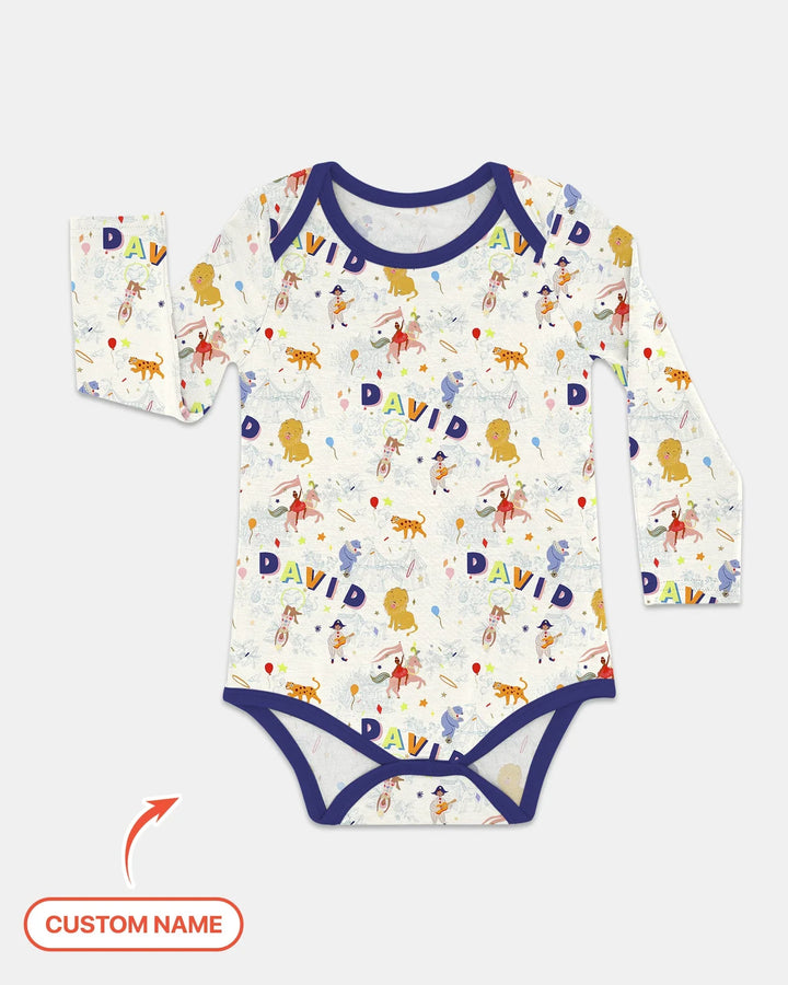 Gerippte Babykleidung mit individuellem Foto - Weich &amp; Skizzenhaft