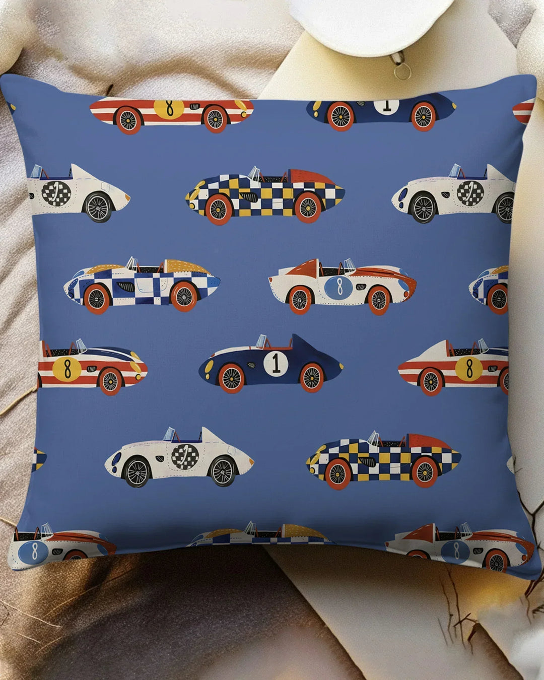 Stock Car Race Pillow Case