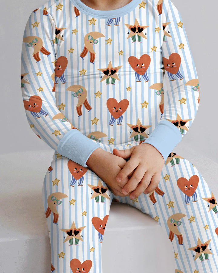 Dance More Dances Bamboo Two Piece Long Sleeve Pajama Set