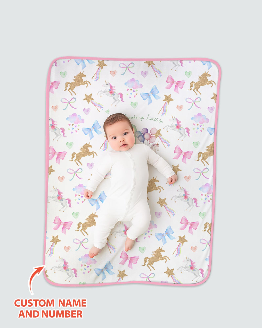 Custom Name When I Wake Up I Will Be Birthday Bamboo Blanket