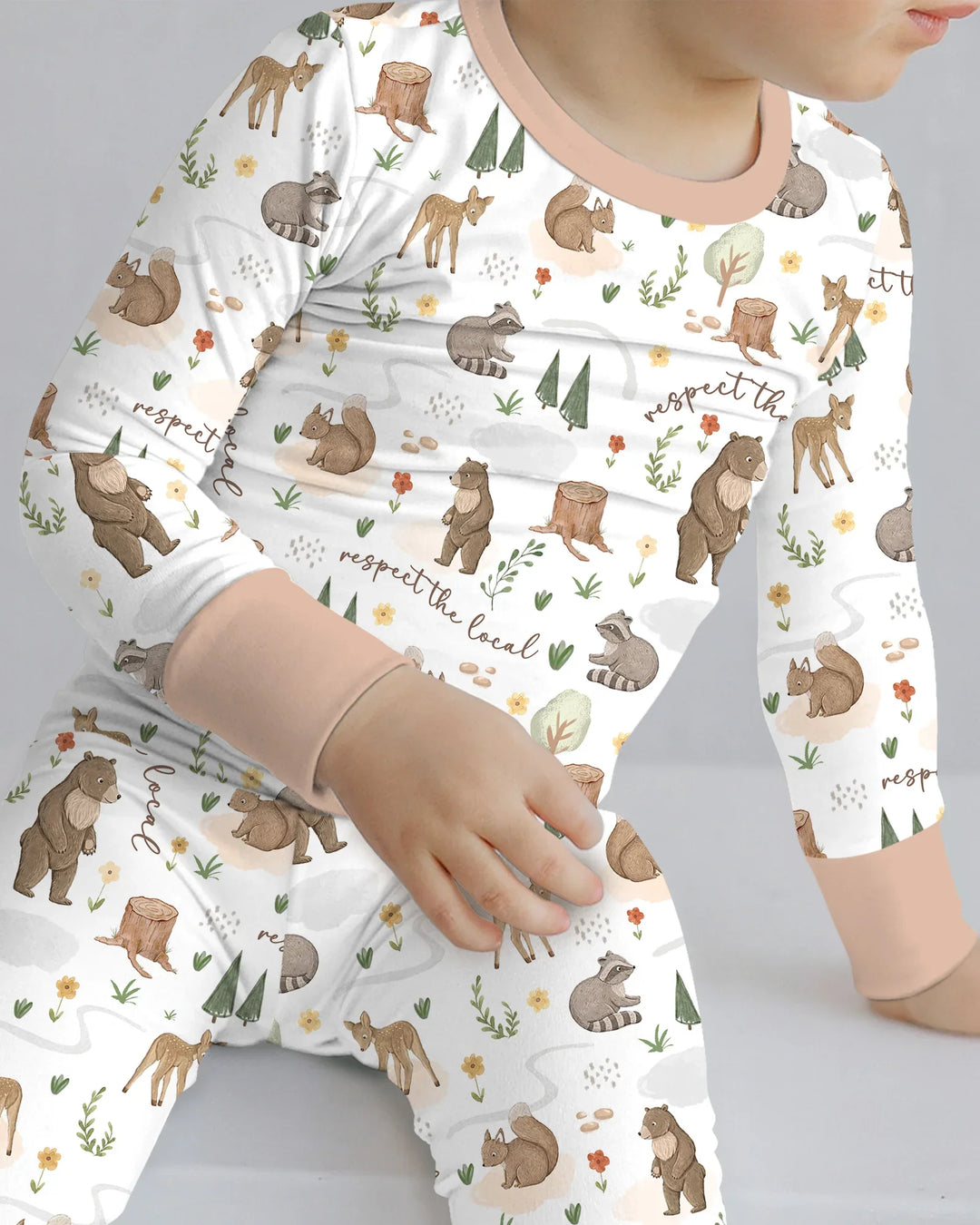 Respect The Local Bamboo Two Piece Long Sleeve Pajama Set