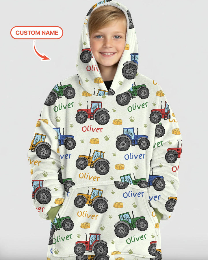 Custom Name A Little Dirt Never Hurt Bamboo Blanket Hoodie
