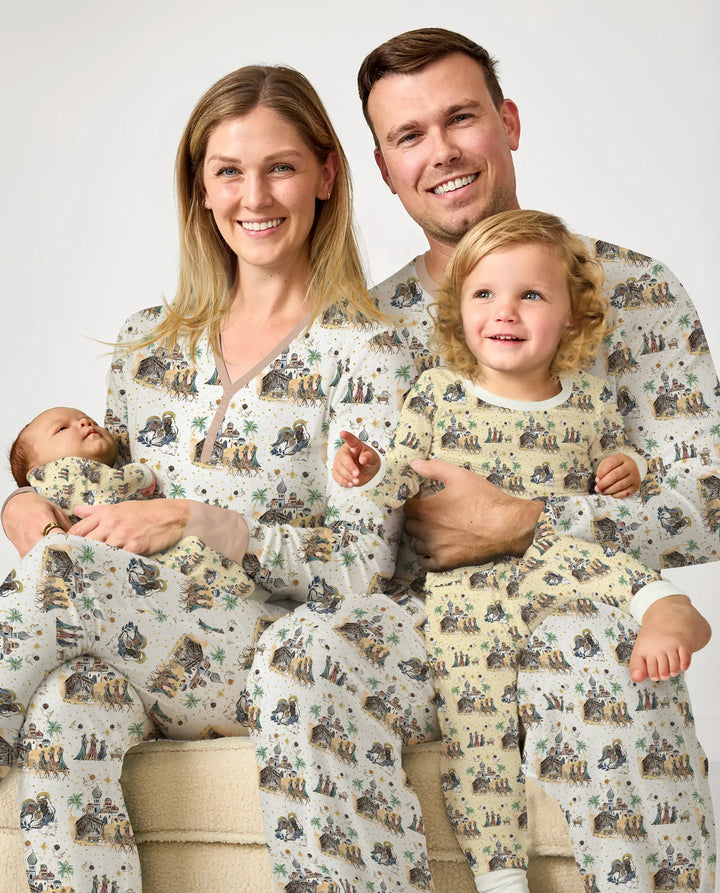 Nativity Christmas Family Matching Family Women Pajama Set