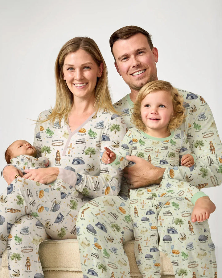 He Is Risen Family Matching Men's Pajama Set