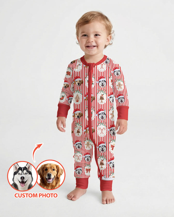 Christmas Paws Custom Photo Bamboo Convertible Zippy