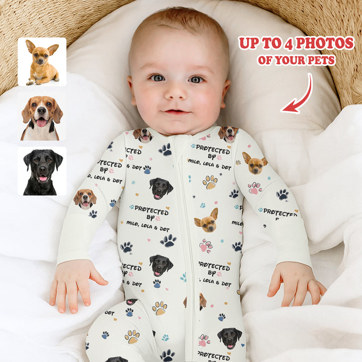 Gerippte Babykleidung mit individuellem Foto - Weich &amp; Skizzenhaft