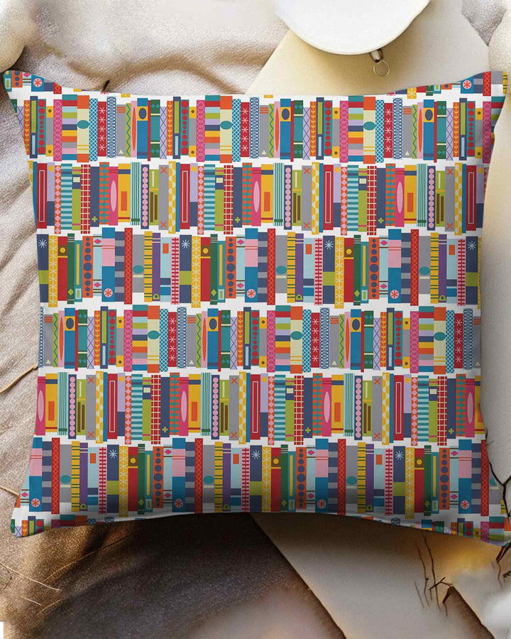 Rainbow Bookshelf Bamboo Pillow Case