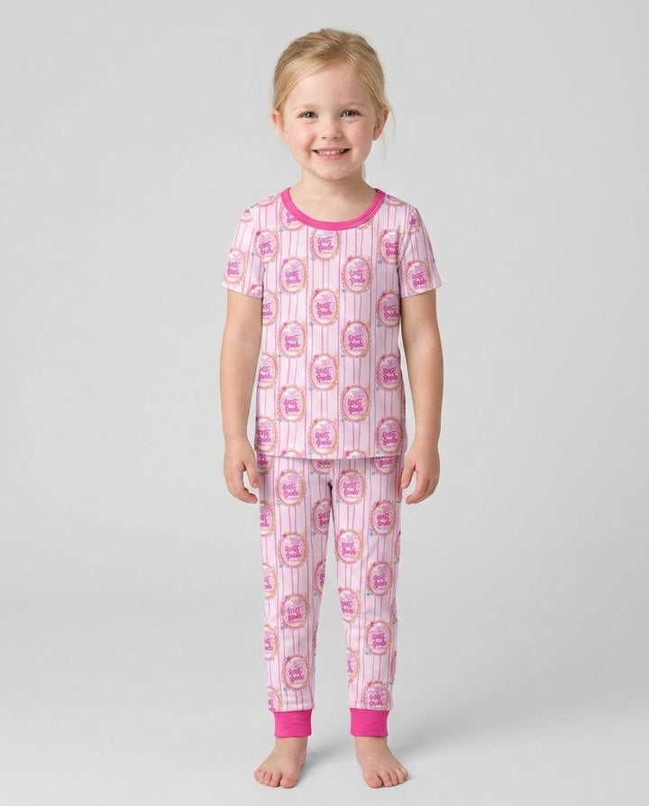 Conjunto de pijama de dos piezas de bambú con mangas largas, plantilla PERSONALIZADA
