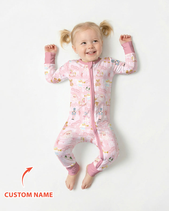 Custom Name Winter Wonderland Bamboo Convertible Zippy