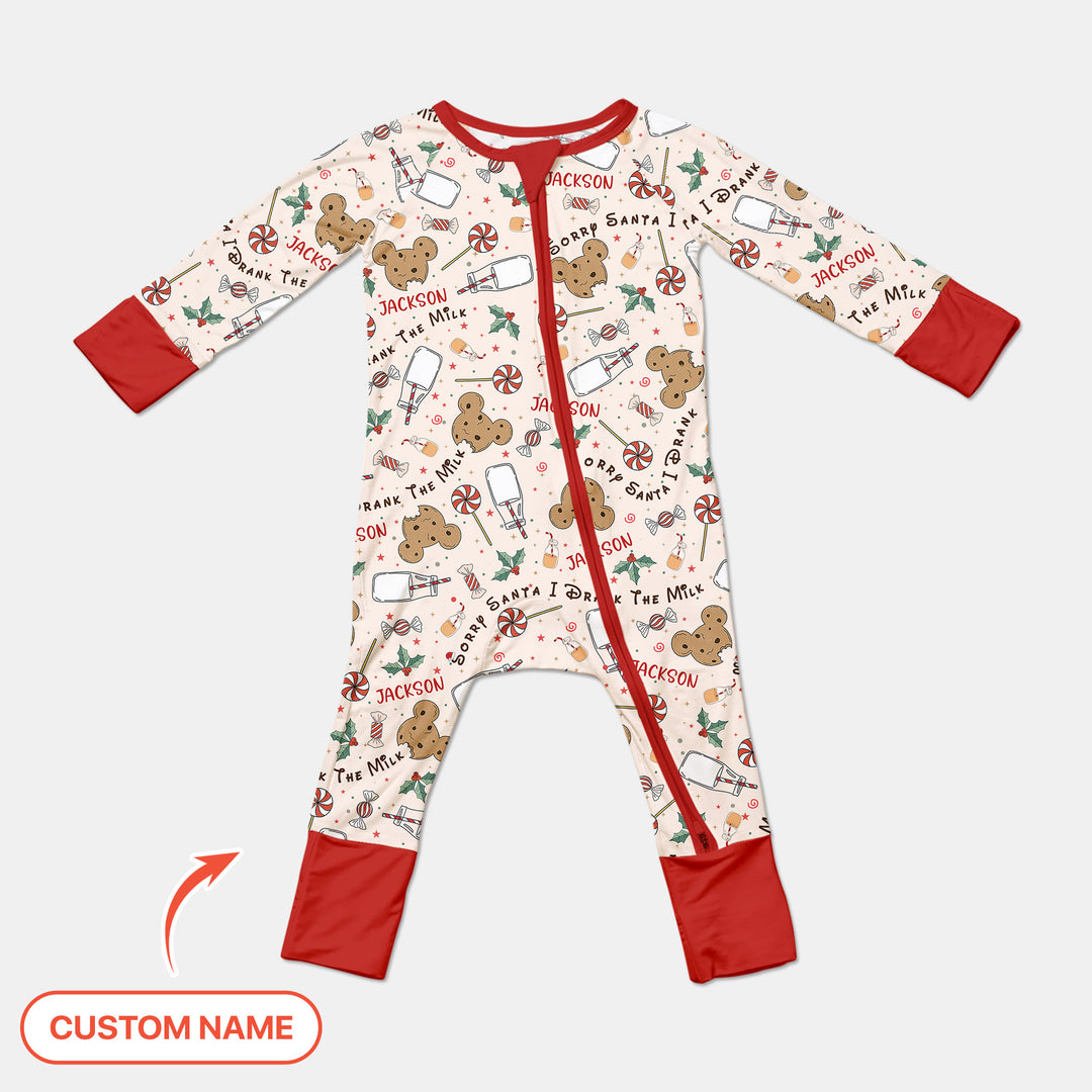 Custom Name Sorry Santa I Drank The Milk Convertible Zippy