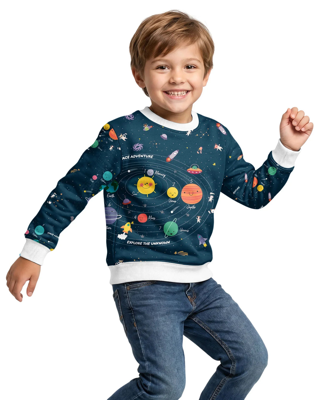 Solar System Explorers Bamboo Crewneck Sweatshirt