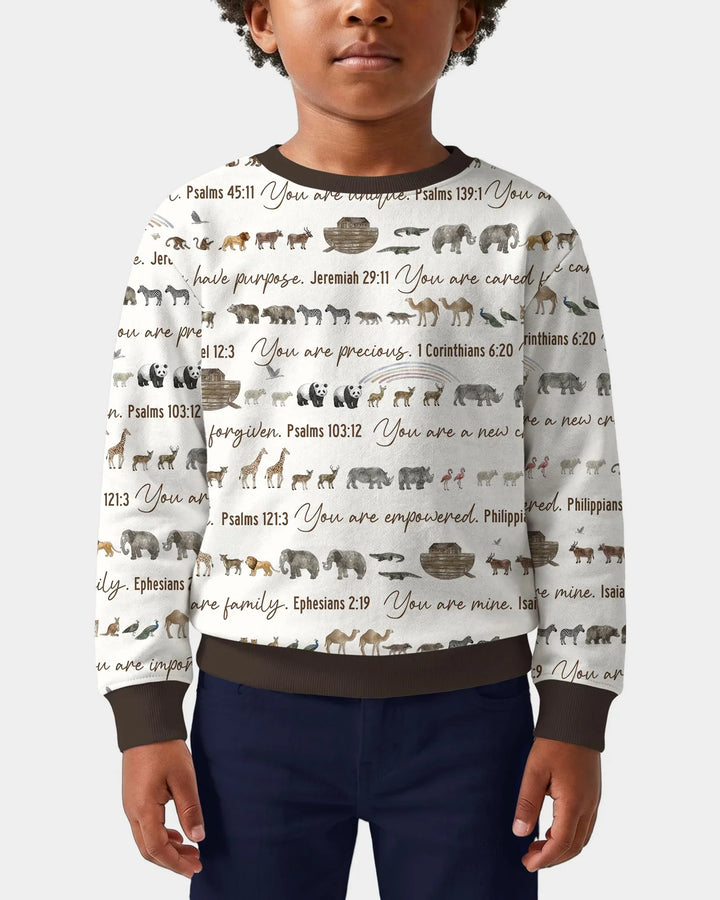Biblical Noah's Ark Bamboo Crewneck Sweatshirt