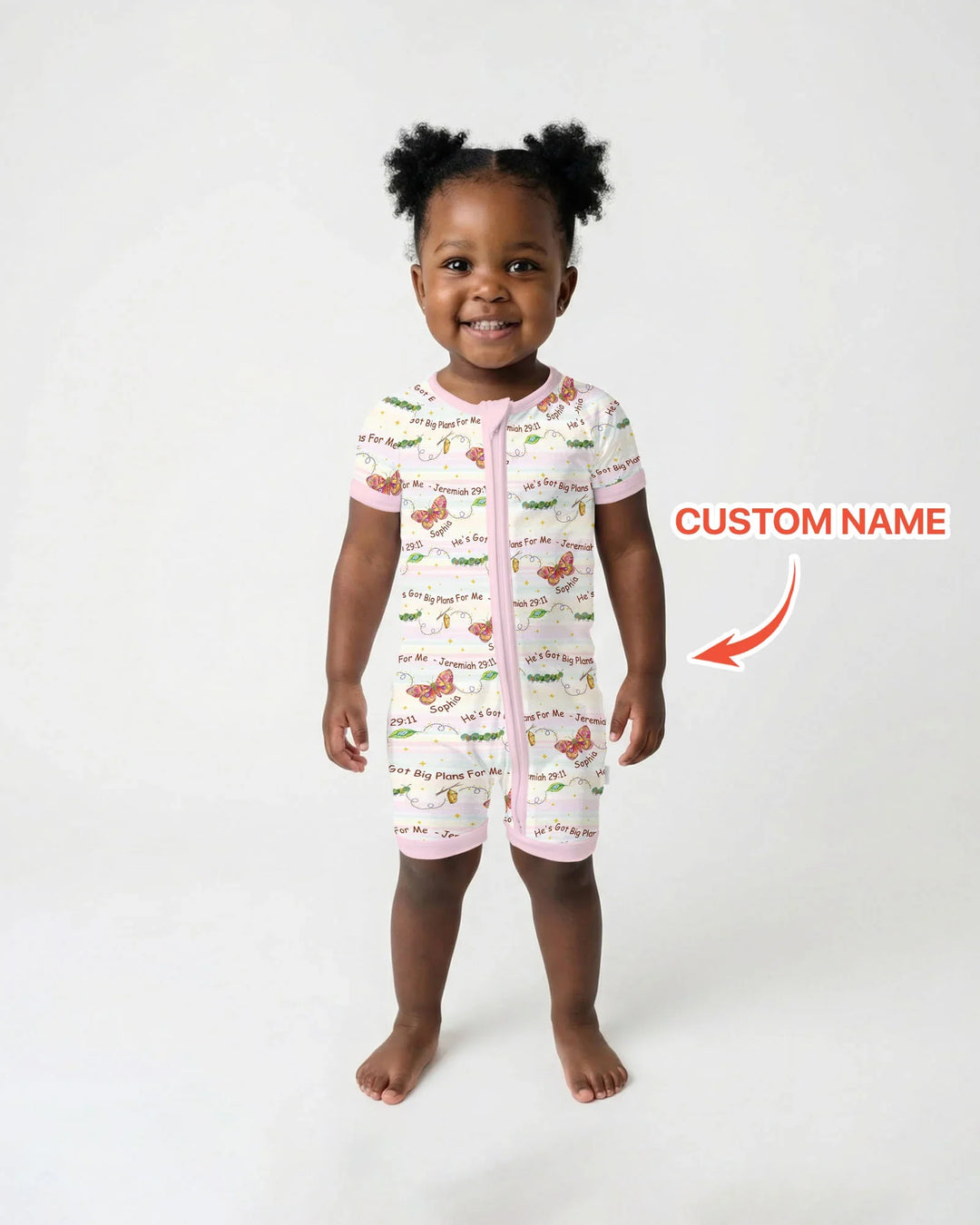 Custom Name He's Got Big Plans For Me Bamboo Shorty Zippy