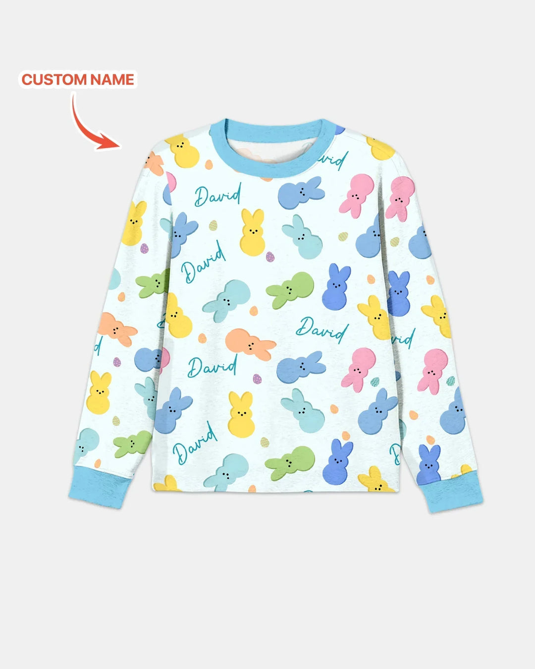 Personalized Easter Bunnies Family Matching Men's Pajama Set