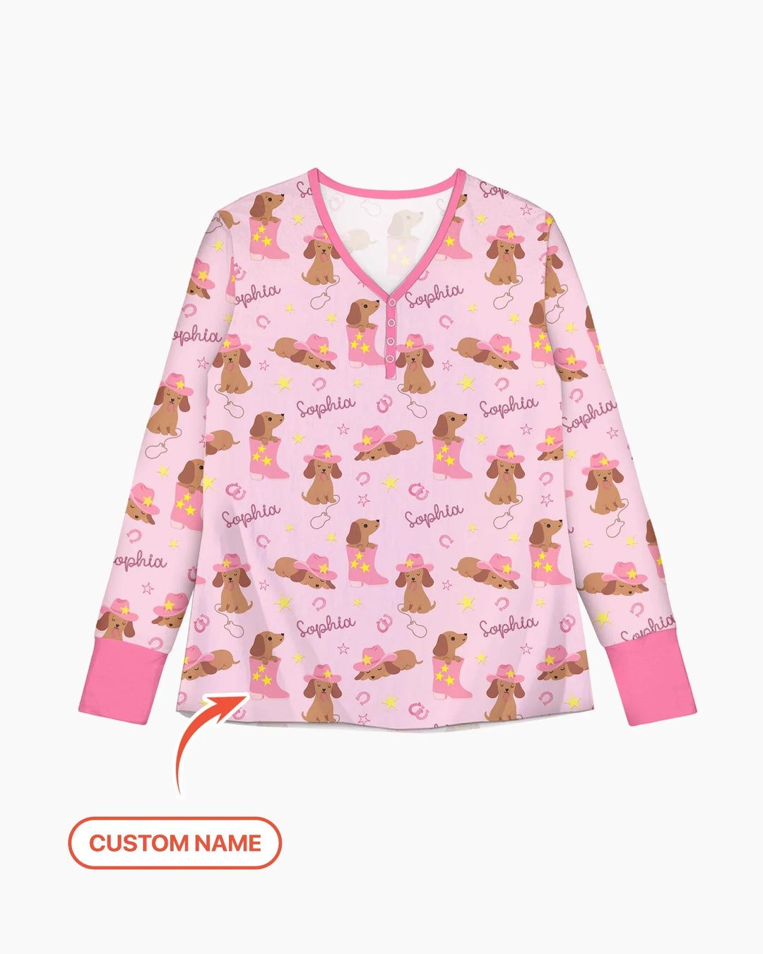 Howdy Dackel Pyjama-Set für Damen