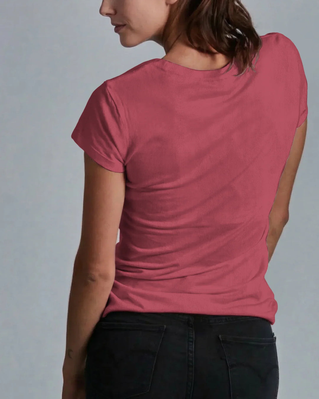 Solid Color Bamboo Women T-Shirt