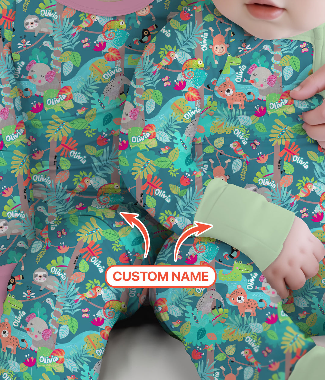 Jungle Buddy Adventure Two Piece Long Sleeve Pajama Set