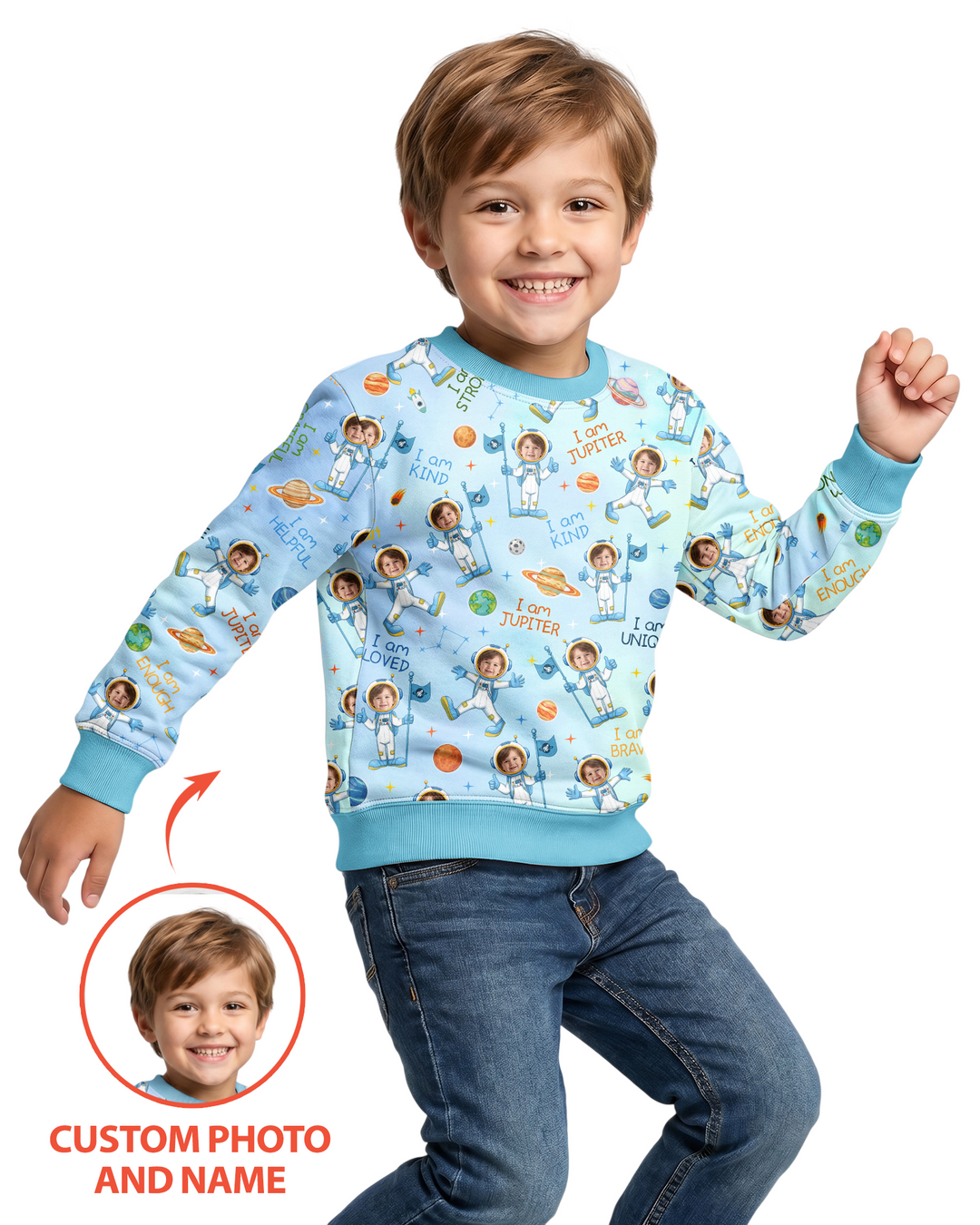 Custom Template Bambus-Rundhals-Sweatshirt