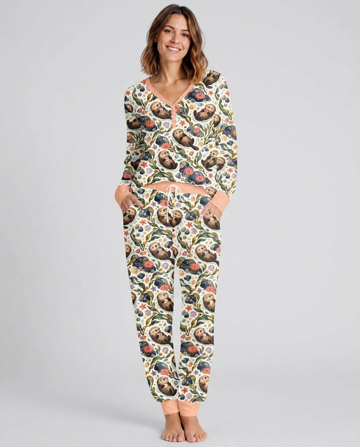 Otterly Dreamy Bamboo Women Pajama Set