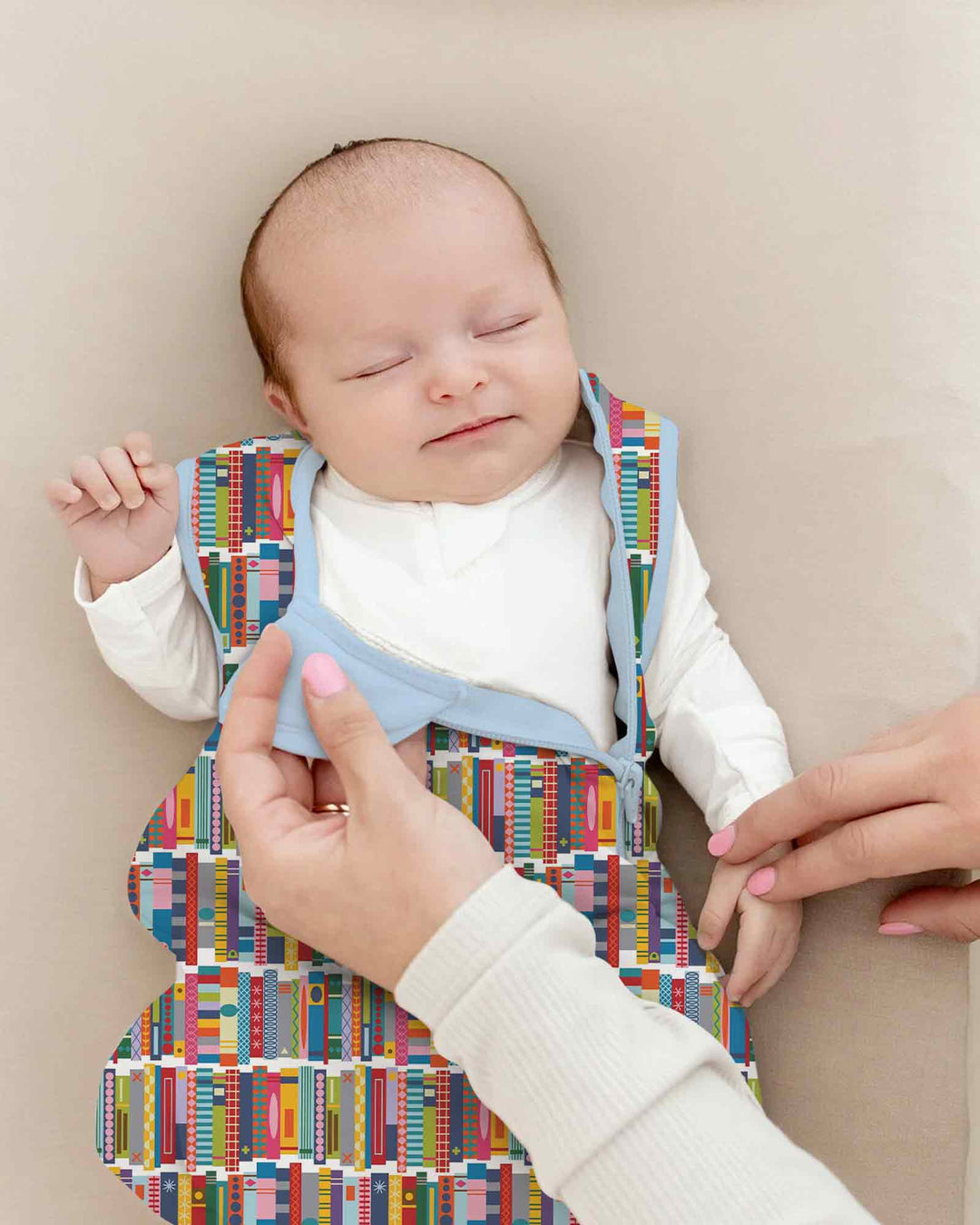 Rainbow Bookshelf Bamboo Sleep Bag