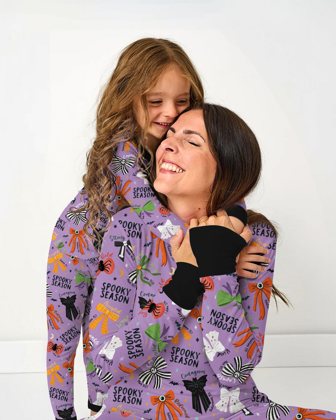 Spooky Bows Spooky Season Bamboo Women Pajama Set