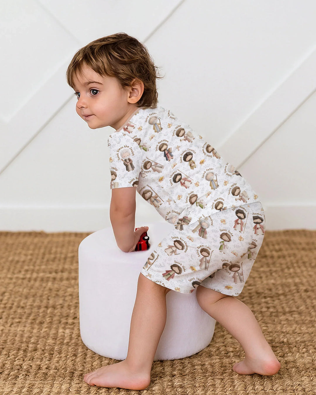 The 12 Apostles Bamboo Two Piece Short Sleeve Shorts Pajama Set