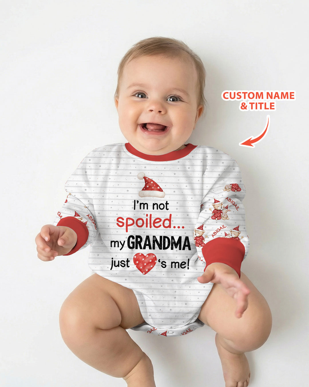 Custom Name I'm Not Spoiled Bamboo Bubble Romper