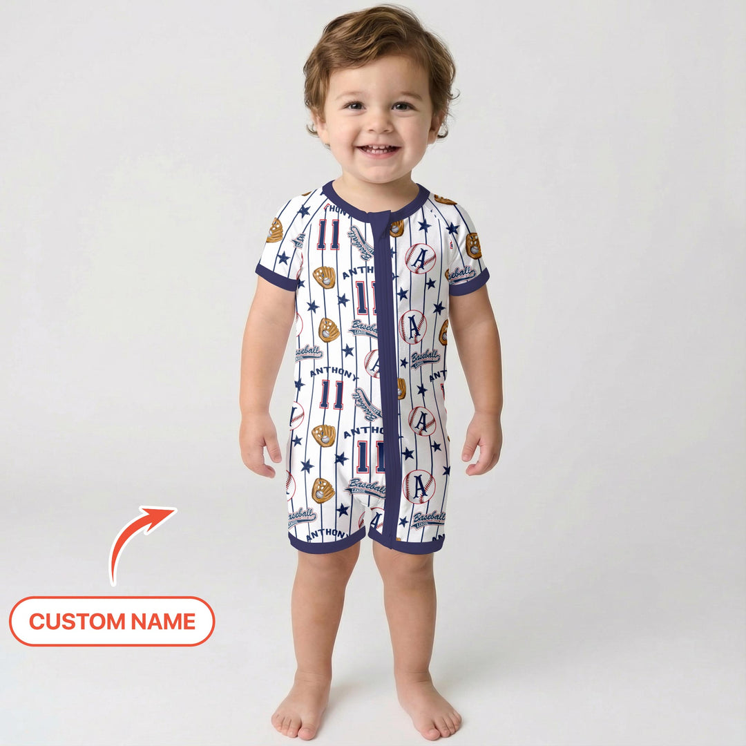 Custom Name Baseball Time Shorty Zippy