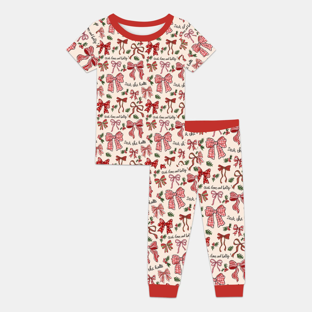 Zweiteiliges, kurzärmliges Pyjama-Set mit Marienkäfern