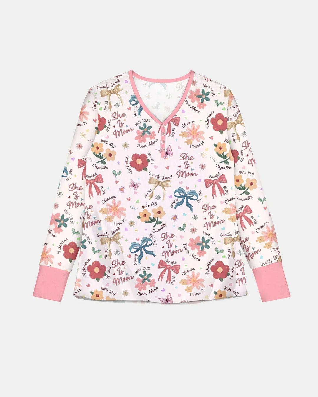 She Is Mom Conjunto de pijama de bambú para mujer