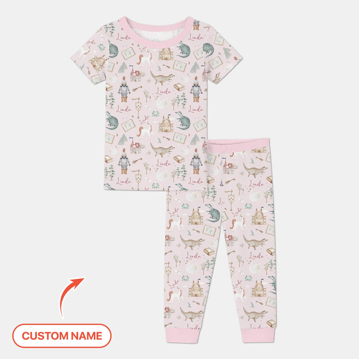 Zweiteiliges, kurzärmliges Pyjama-Set mit Marienkäfern