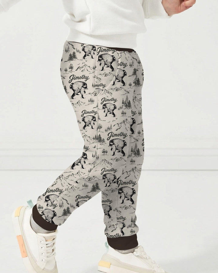 Vintage Jimothy Racoon Family Matching Bamboo Jogger