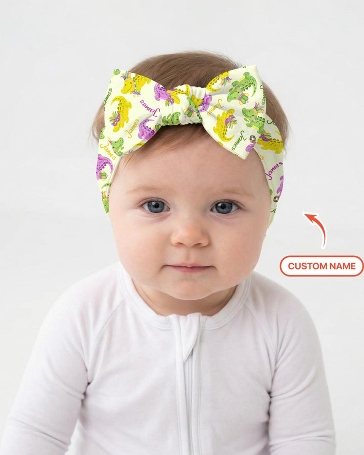 Rosa Luxuriöses Stirnband mit Schleife