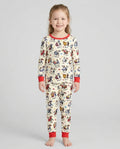 Hispanic Traditional Folkloric Dress Bamboo Two Piece Long Sleeve Pajama Set