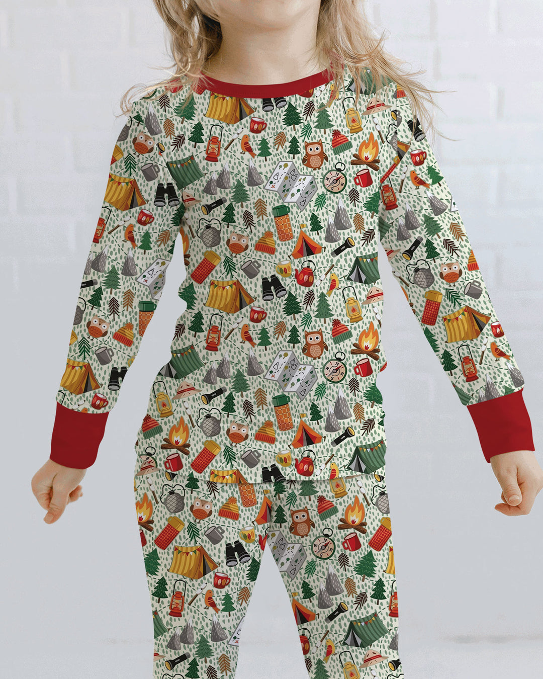 Happy Trails Bamboo Two Piece Long Sleeve Pajama Set