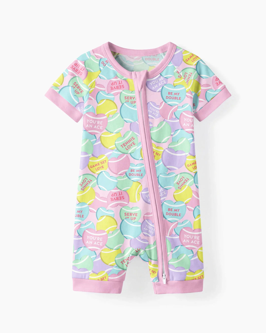 Tennis Candy Family Matching Bamboo Shorty Zippy