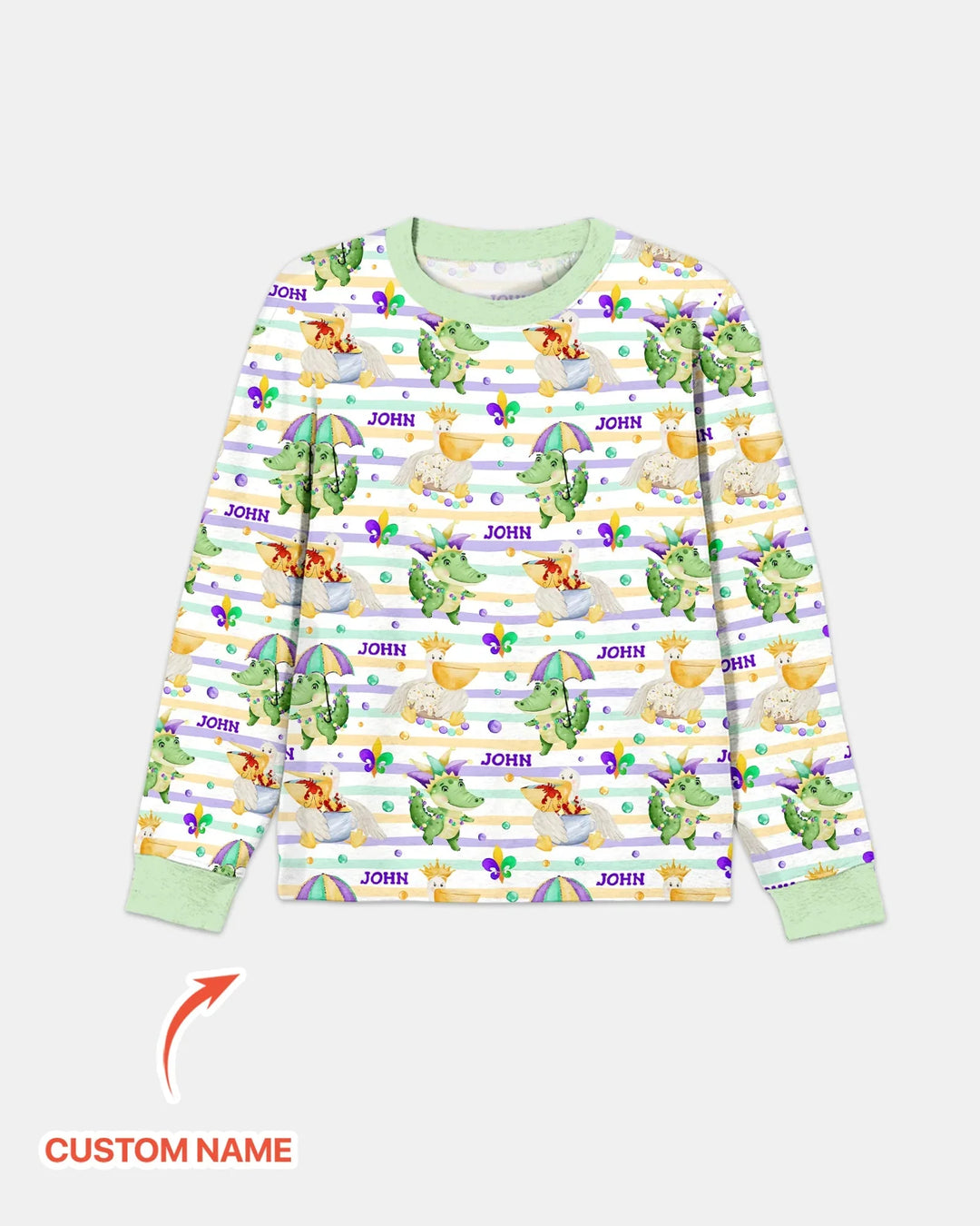 Happy Mardi Gras Adventure Family Matching Men's Pajama Set