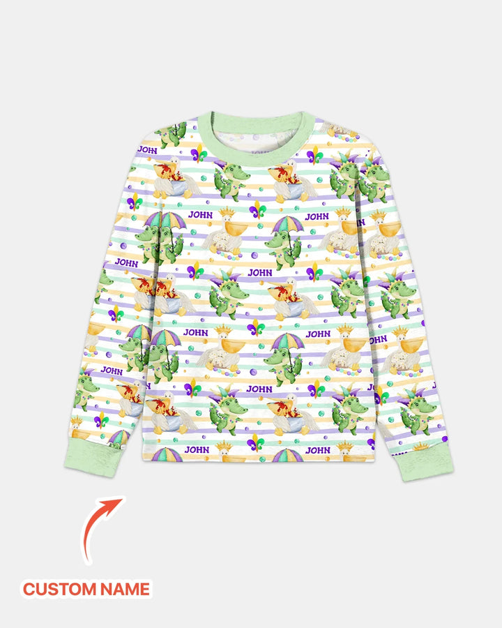 Happy Mardi Gras Adventure Family Matching Men's Pajama Set