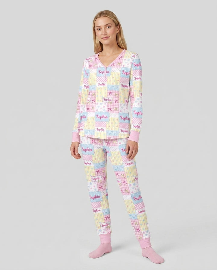 Vorlage Bambus Damen Pyjama Set