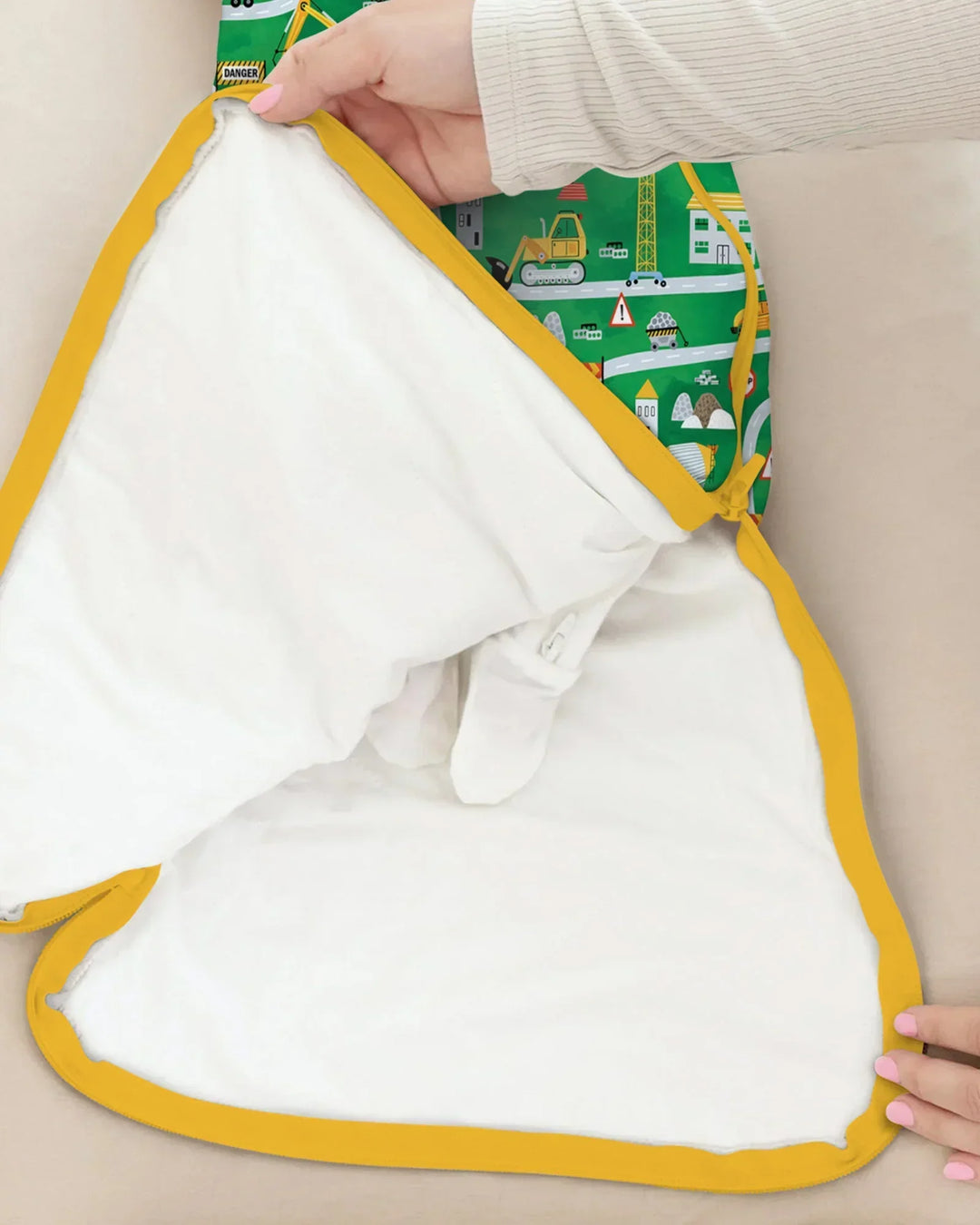 Little Builder Construction Zone Bamboo Sleep Bag