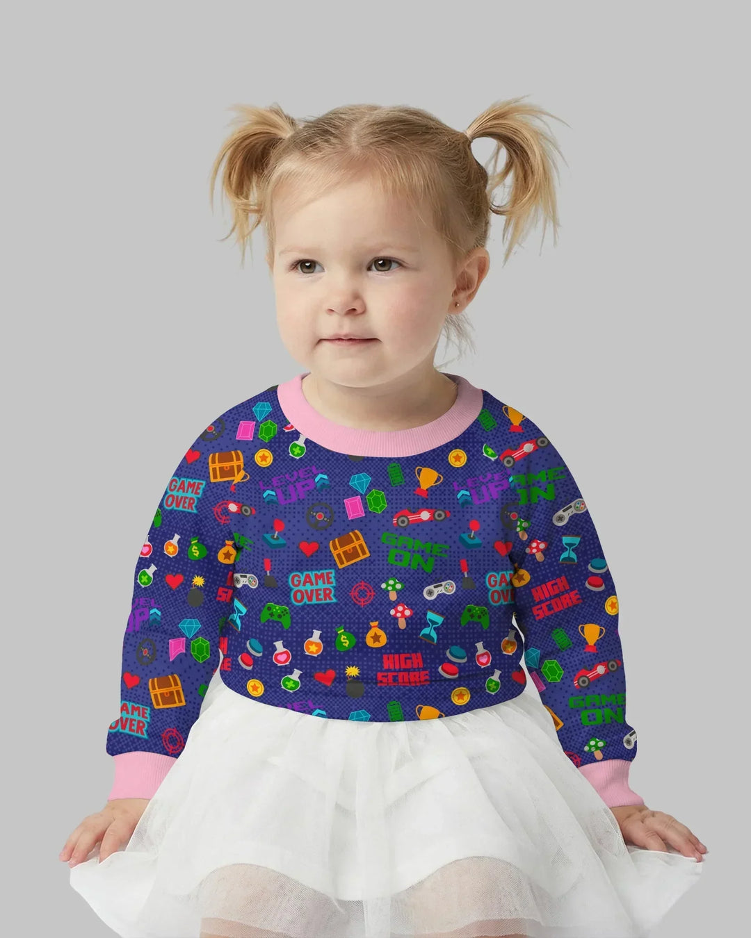 Gamer Mode On Family Matching Bamboo Crewneck Sweatshirt