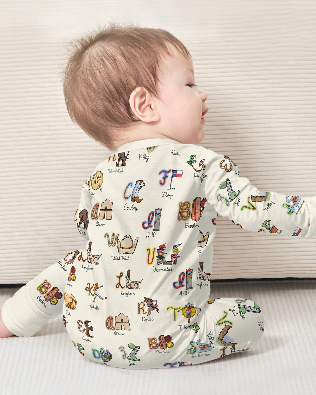 Gerippte Babykleidung mit individuellem Foto - Weich &amp; Skizzenhaft
