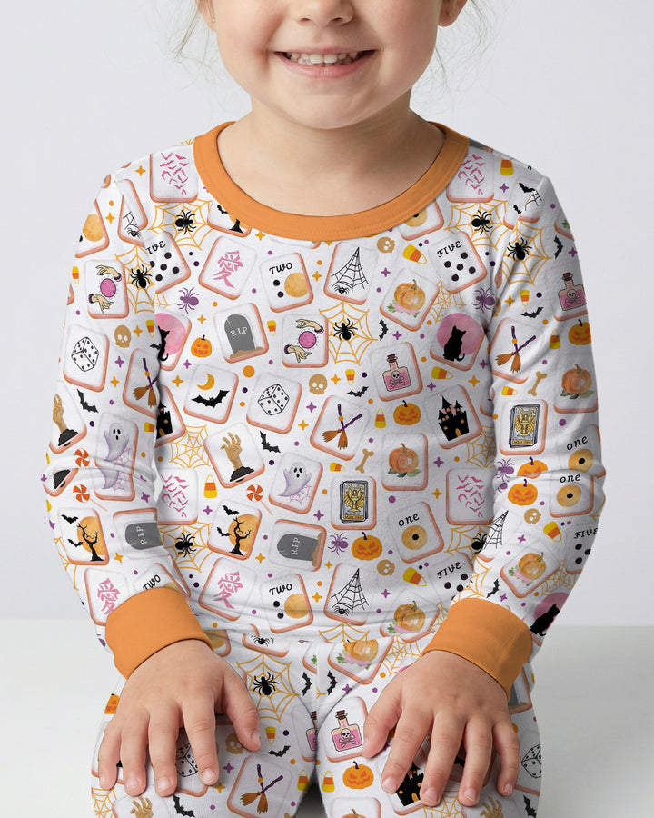 Mahjoween Mommy & Me Matching Bamboo Two Piece Long Sleeve Pajama Set