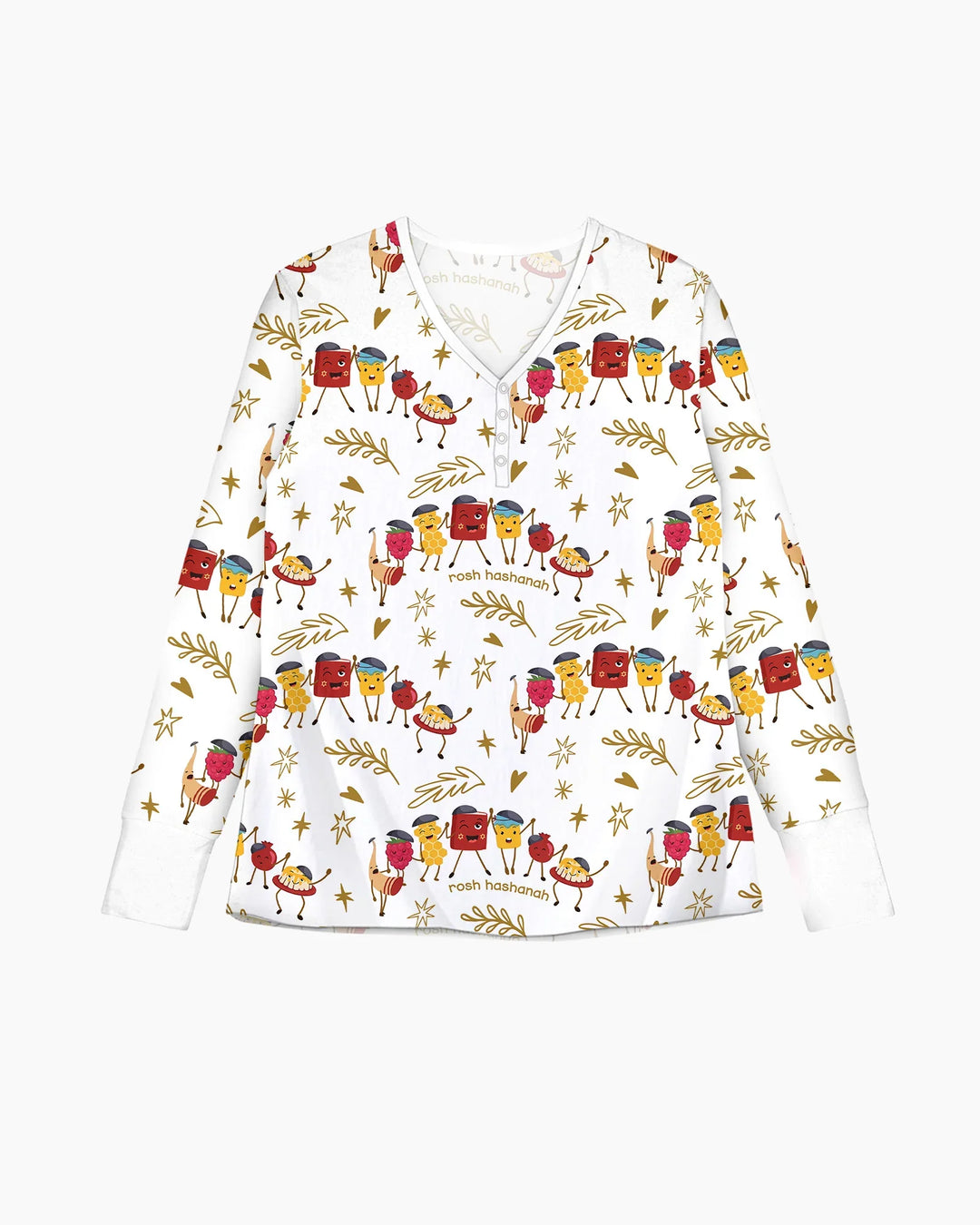 Let's Celebrate Rosh Hashanah Bamboo Women Pajama Set