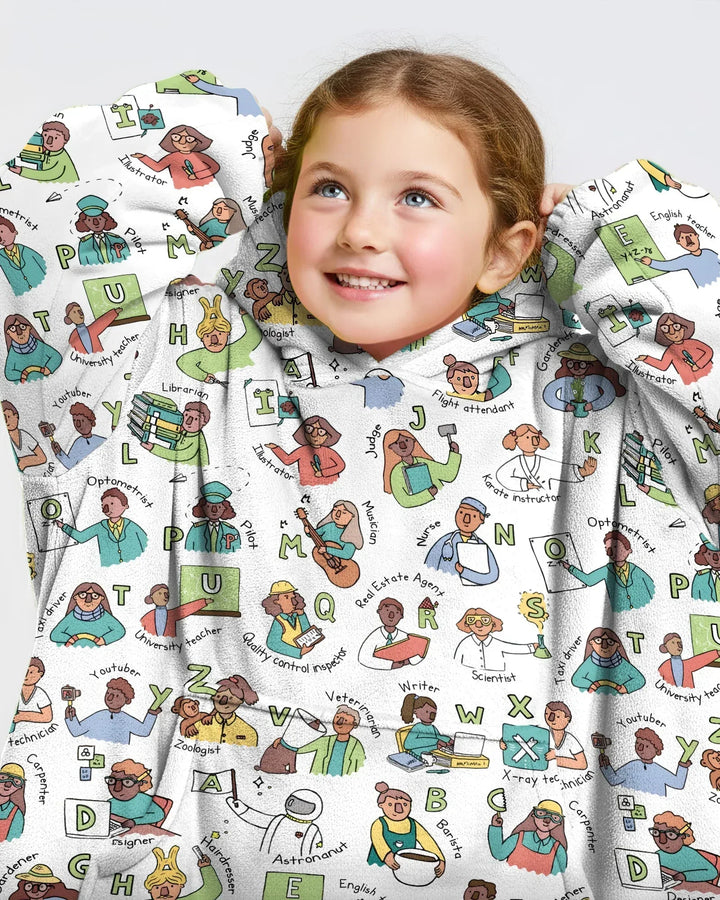 Plantilla de Sudadera Manta de Bambú Personalizada