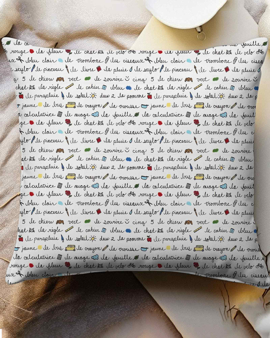 French Classroom Notes Bamboo Pillow Case
