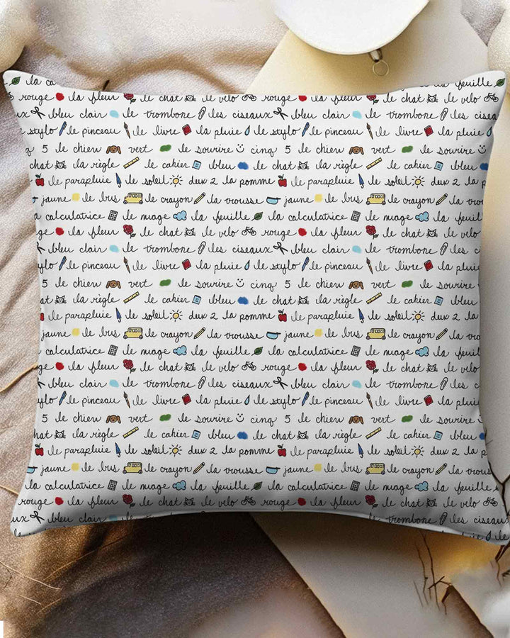 French Classroom Notes Bamboo Pillow Case